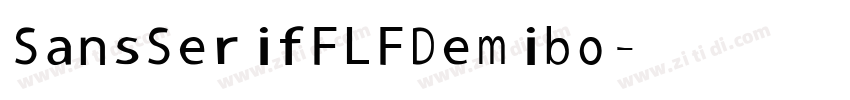 SansSeri fFLF Demibo字体转换